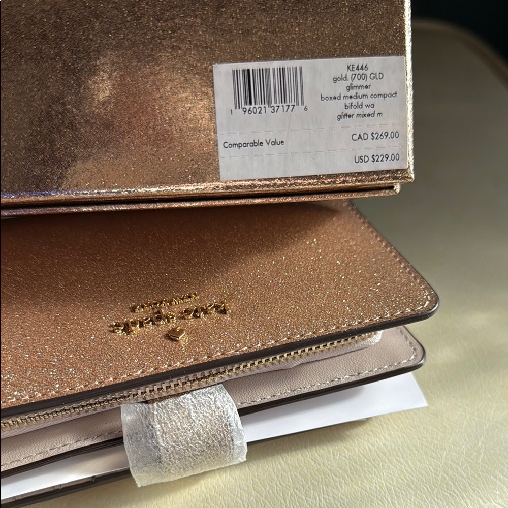 Kate Spade Sparkling Gold Wallet - Picture 7 of 13
